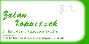 zalan koppitsch business card